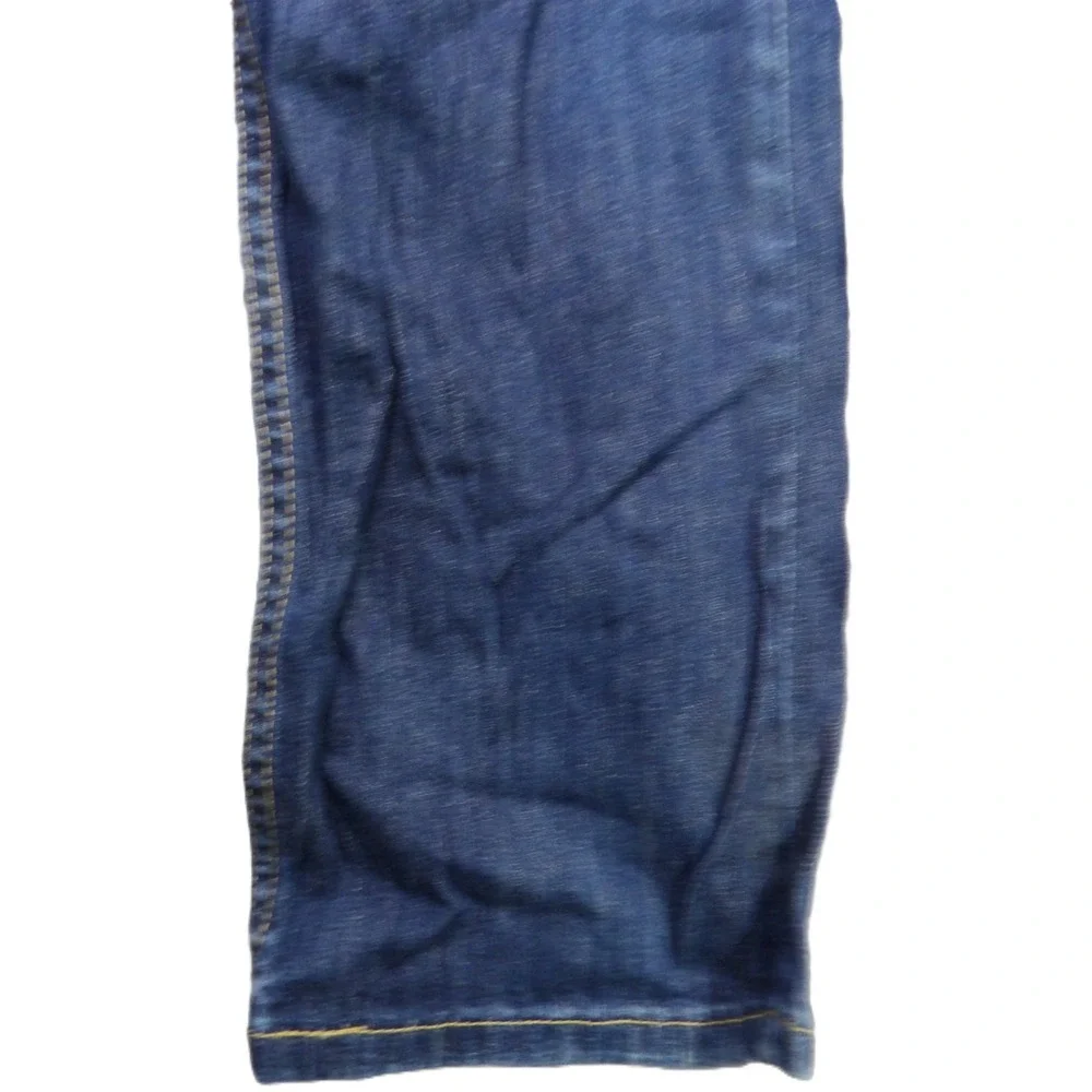 Levi's 513 Slim Straight Jeans Stretch Denim Men 36x30 Blue Dark Wash Casual EUC